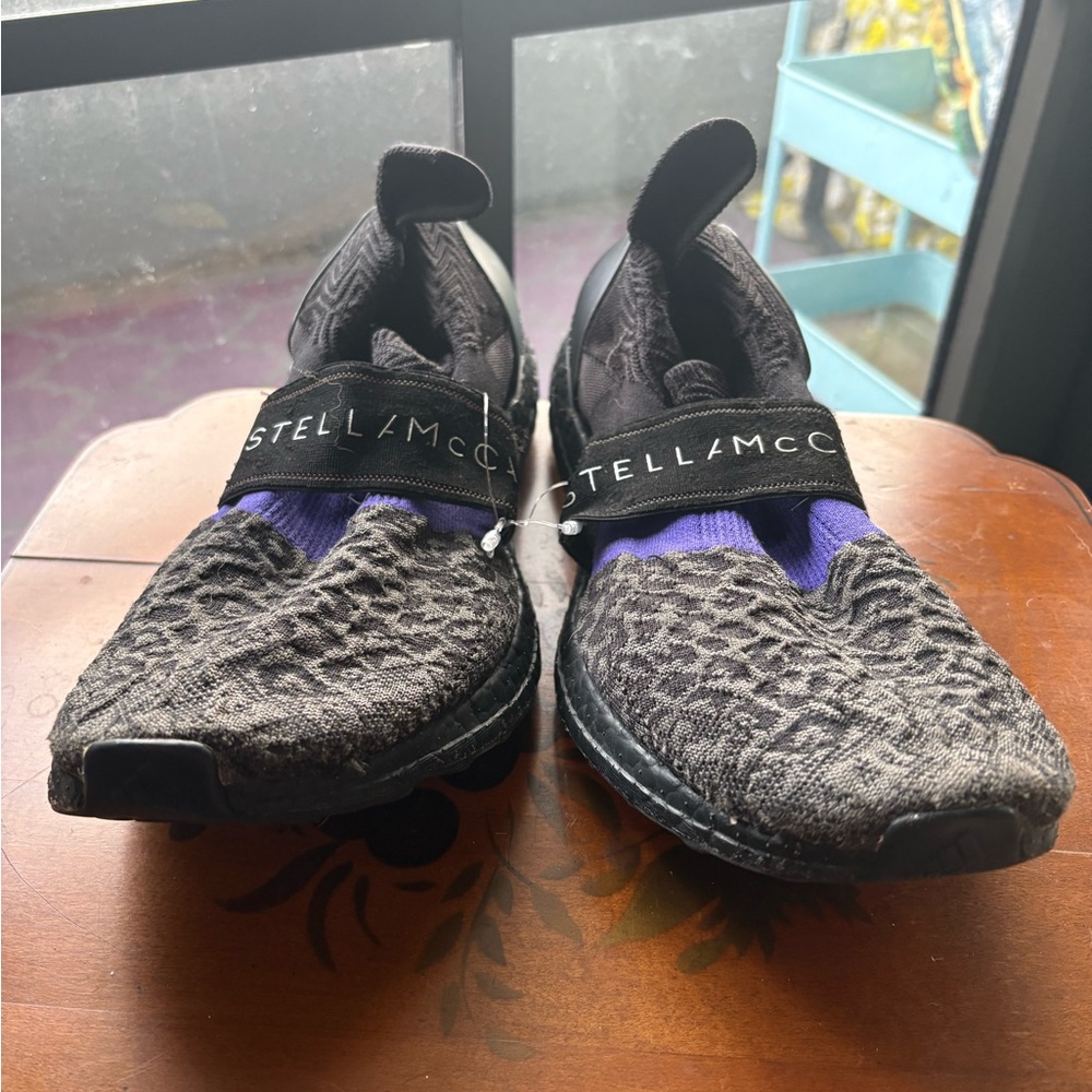 Adidas x Stella McCartney Ultraboost Slip On Knit Sneakers Gray Purple Size 9.5 - Picture 4 of 8
